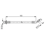 Bosch Arka Fren Hortumu – 1987481639 / OEM 9094702F87