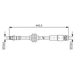 Bosch Arka Fren Hortumu – 1987481668 / OEM AV612282AC