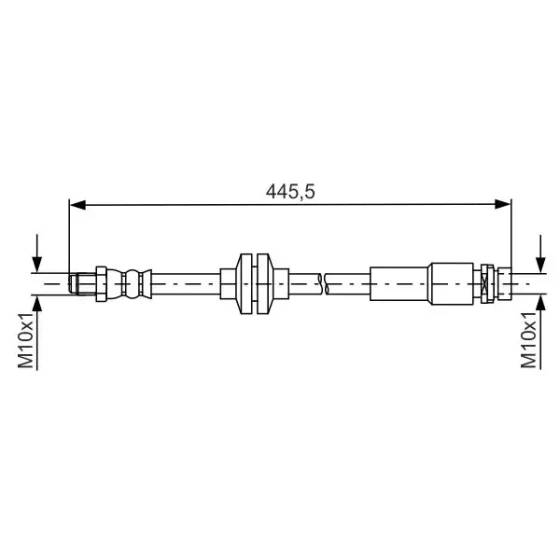 Bosch Arka Fren Hortumu – 1987481668 / OEM AV612282AC ürün görseli