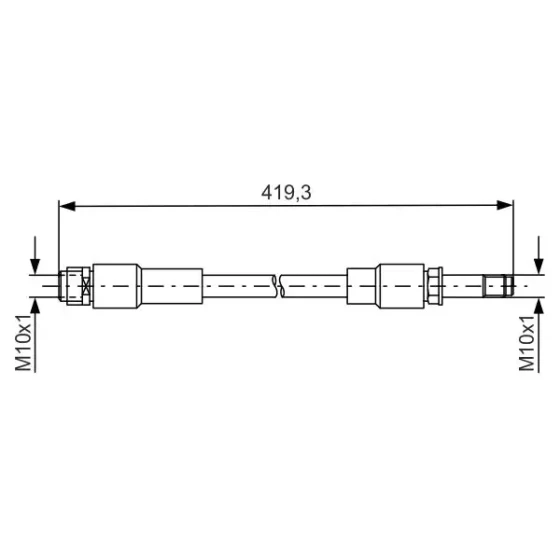 Bosch Arka Fren Hortumu – 1987481674 / OEM A2464200148 ürün görseli