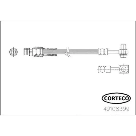Corteco Arka Fren Hortumu – 49108399 / OEM 80A611775 ürün görseli