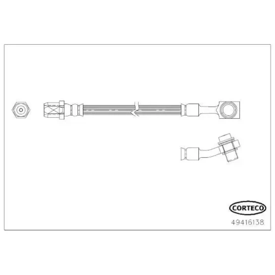 Corteco Arka Fren Hortumu – 49416138 / OEM A0014204548 ürün görseli