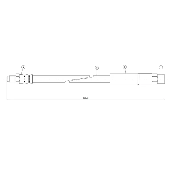 CAVO Arka Fren Hortumu – C800095B / OEM 34321159890