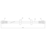 CAVO Arka Fren Hortumu – C800441A / OEM 93BB2282AA