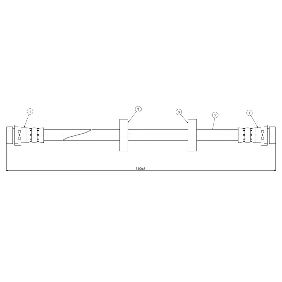 CAVO Arka Fren Hortumu – C800441A / OEM 93BB2282AA ürün görseli