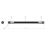 CAVO Arka Fren Hortumu – C800564A