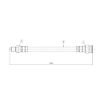 CAVO Arka Fren Hortumu – C800570A / OEM 60800372