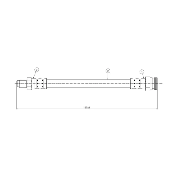 CAVO Arka Fren Hortumu – C800570A / OEM 60800372 ürün görseli