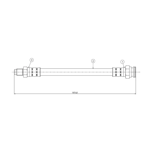 CAVO Arka Fren Hortumu – C800570A / OEM 60800372