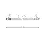 CAVO Arka Fren Hortumu – C800591A / OEM 7667806