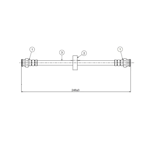 CAVO Arka Fren Hortumu – C800591A / OEM 7667806 ürün görseli