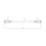 CAVO Arka Fren Hortumu – C800679A / OEM 45652040