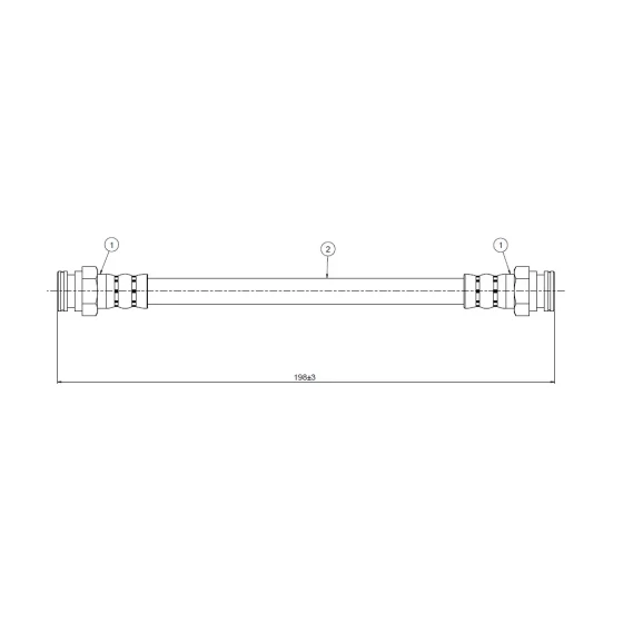 CAVO Arka Fren Hortumu – C800679A / OEM 45652040 ürün görseli