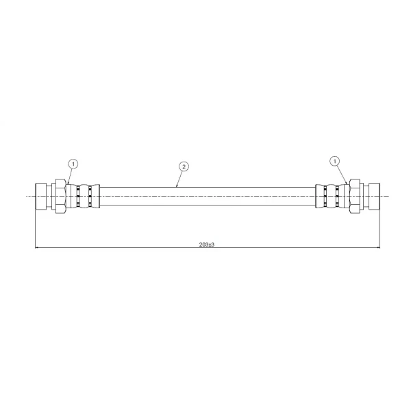 CAVO Arka Fren Hortumu – C800679B / OEM 6U0611775