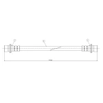 CAVO Arka Fren Hortumu – C800688A / OEM 01466S2H000