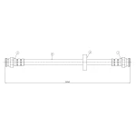 CAVO Arka Fren Hortumu – C800928A
