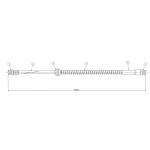 CAVO Arka Fren Hortumu – C900127A / OEM 2K0611775D