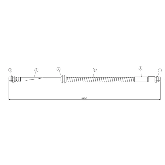 CAVO Arka Fren Hortumu – C900127A / OEM 2K0611775D ürün görseli