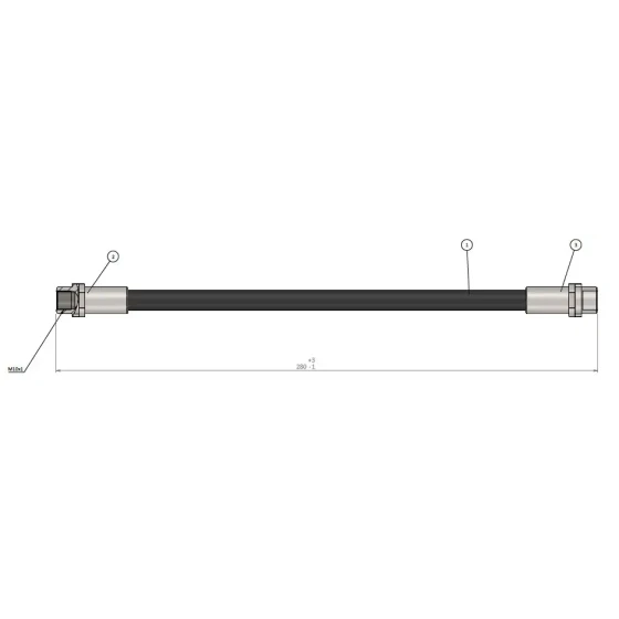 CAVO Arka Fren Hortumu – C900128A / OEM 7H0611776 ürün görseli