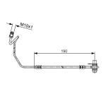 Bosch Arka Fren Hortumu (Sağ) – 1987481535 / OEM 8E0611764K
