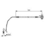Bosch Arka Fren Hortumu (Sol) – 1987481534 / OEM 8E0611763K