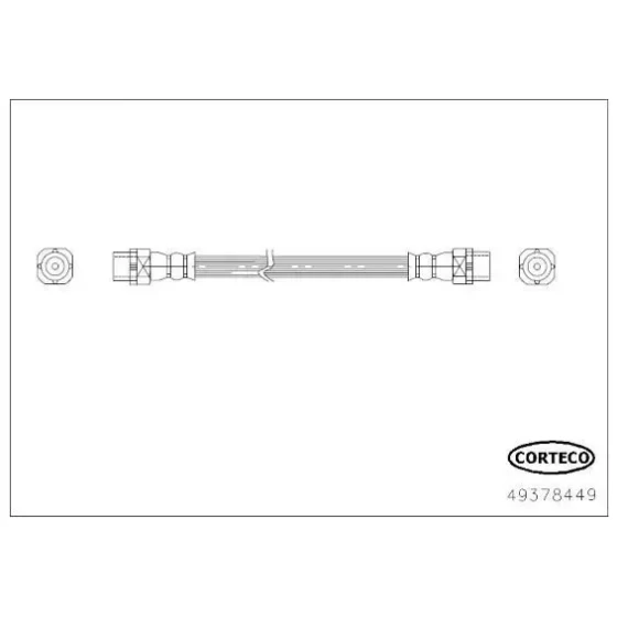 Corteco Arka Fren Hortumu (Sol) – 49378449 / OEM 34326776867 ürün görseli