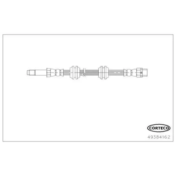 Corteco Arka Fren Hortumu (Sol) – 49384162 / OEM 34306798466