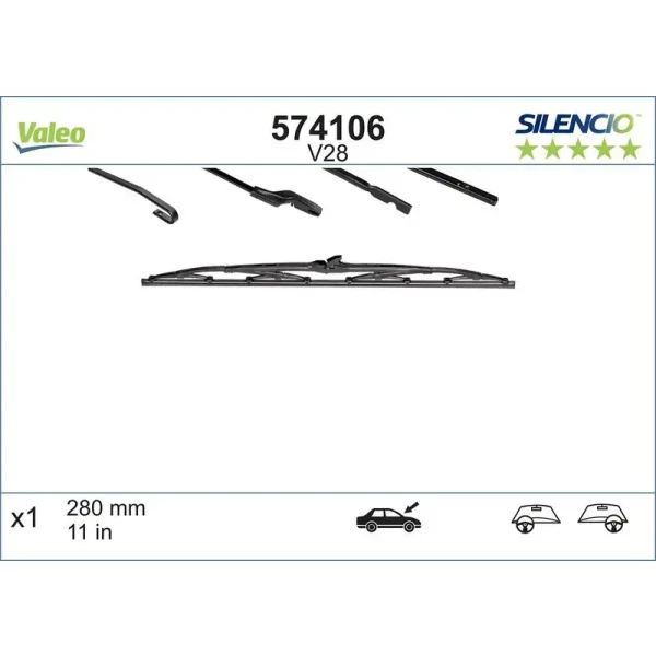 Valeo Arka Silecek Süpürgesi – 574106