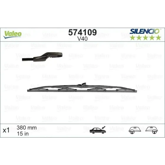 Valeo Arka Silecek Süpürgesi – 574109 ürün görseli