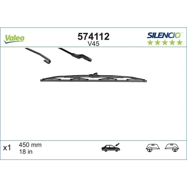 Valeo Arka Silecek Süpürgesi – 574112