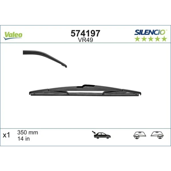 Valeo Arka Silecek Süpürgesi – 574197