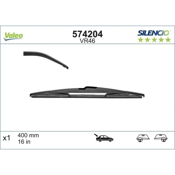 Valeo Arka Silecek Süpürgesi – 574204 ürün görseli
