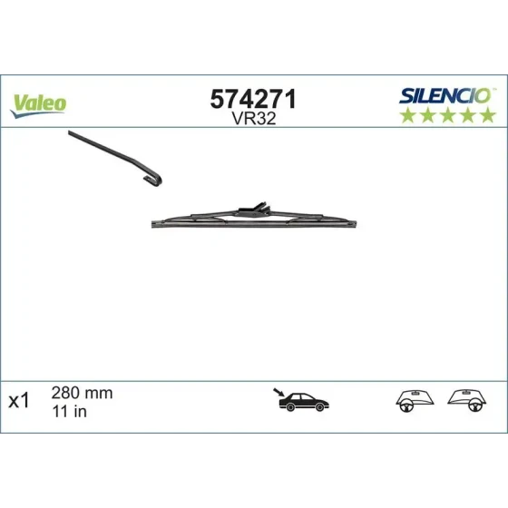 Valeo Arka Silecek Süpürgesi – 574271 ürün görseli