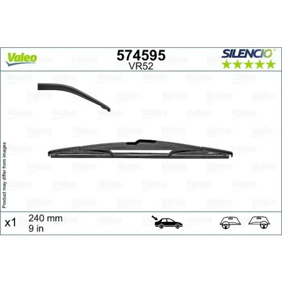 Valeo Arka Silecek Süpürgesi – 574595 / OEM 287901560R ürün görseli