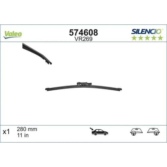 Valeo Arka Silecek Süpürgesi – 574608 ürün görseli