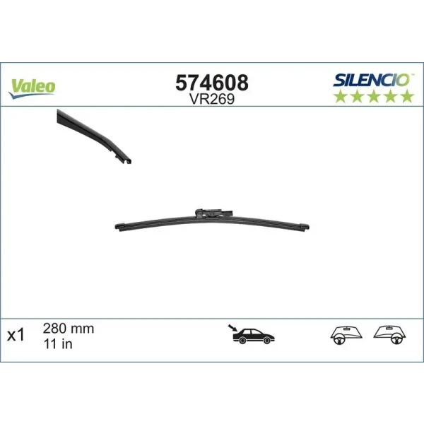 Valeo Arka Silecek Süpürgesi – 574608