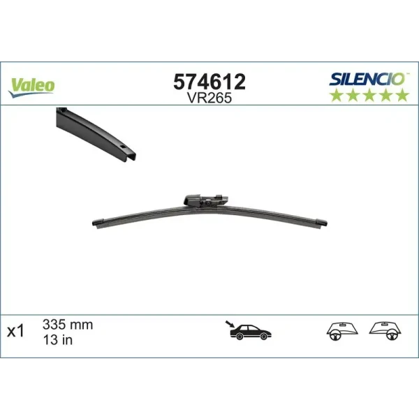 Valeo Arka Silecek Süpürgesi – 574612