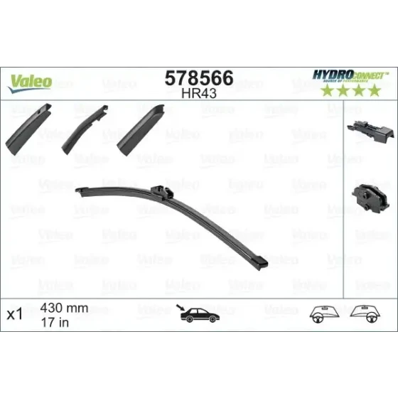 Valeo Arka Silecek Süpürgesi – 578566 ürün görseli
