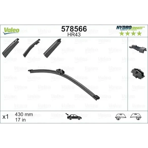 Valeo Arka Silecek Süpürgesi – 578566