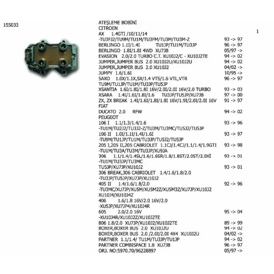 Ünüvar Bobin – 155033-2 ürün görseli