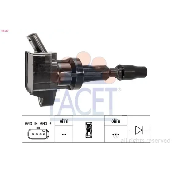 Facet Bobin – 9.6547 / OEM 2503797 ürün görseli