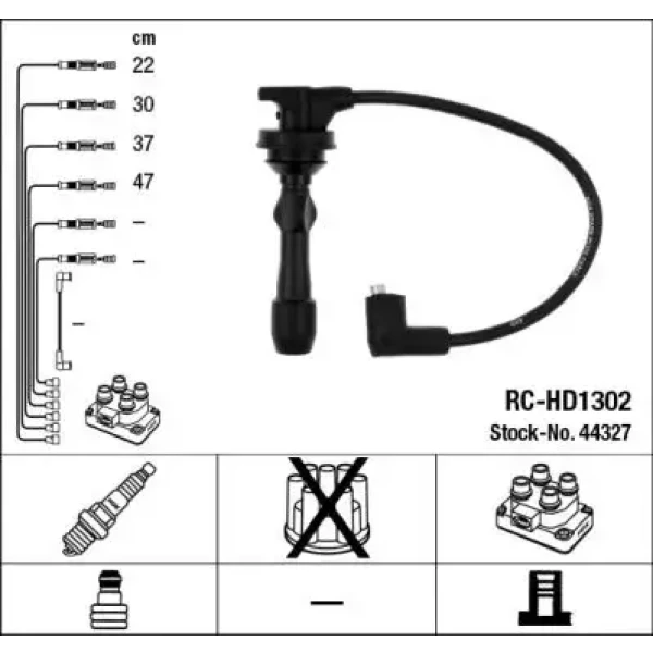 NGK Buji Kablosu – 44327 / OEM RCHD1302