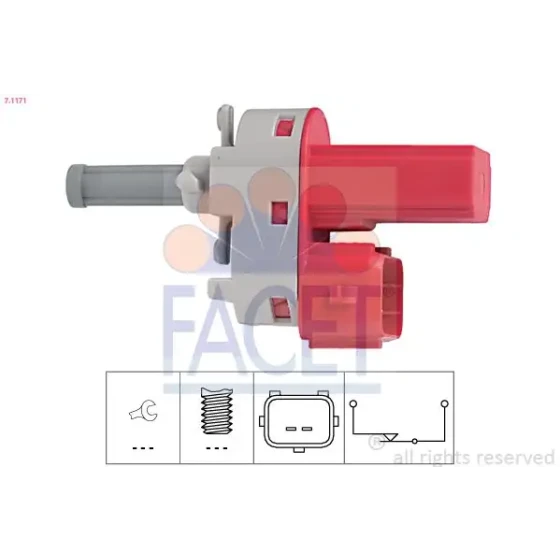 Facet Debriyaj Pedal Müşürü – 7.1171 ürün görseli