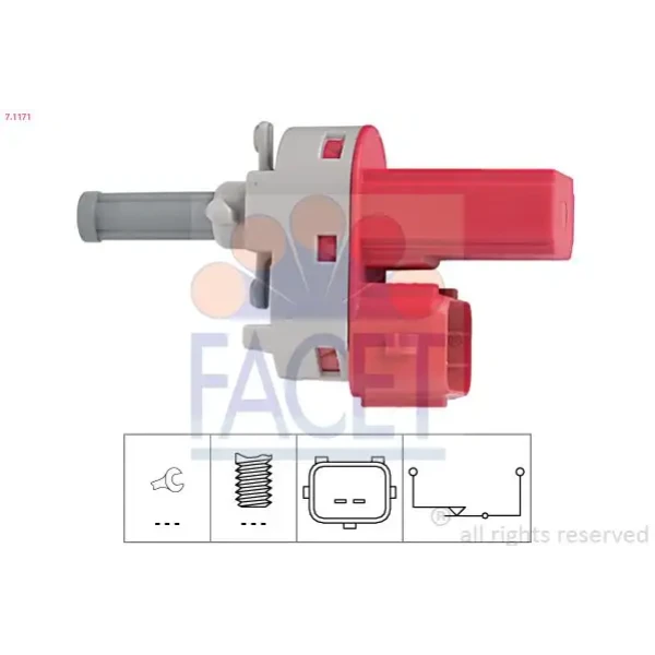 Facet Debriyaj Pedal Müşürü – 7.1171