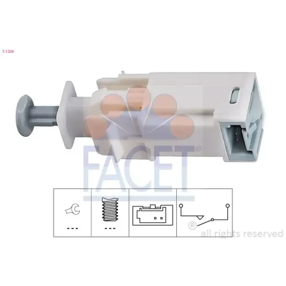 Facet Debriyaj Pedal Müşürü – 7.1226 / OEM 51798630 ürün görseli