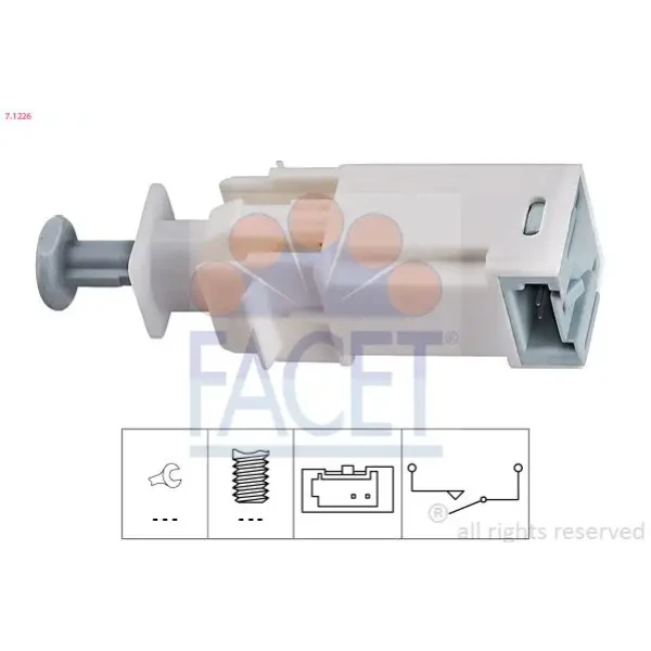 Facet Debriyaj Pedal Müşürü – 7.1226 / OEM 51798630