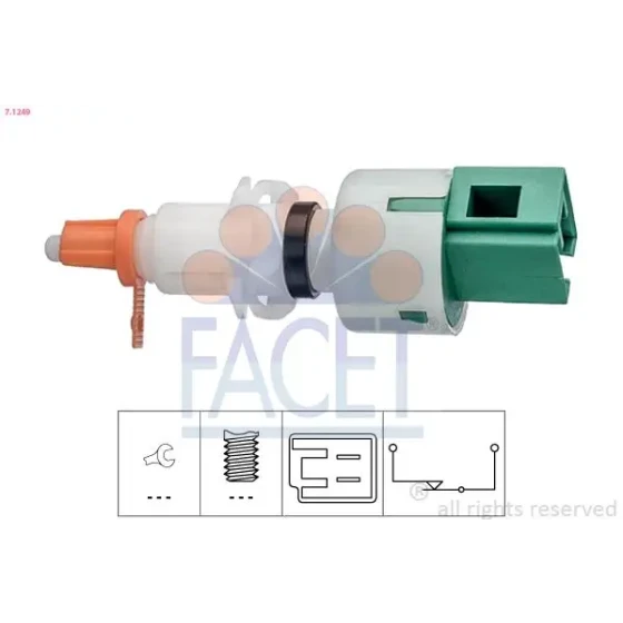 Facet Debriyaj Pedal Müşürü – 7.1249 / OEM 51824727 ürün görseli