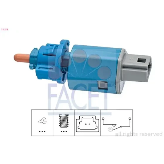 Facet Debriyaj Pedal Müşürü – 7.1274 / OEM 253253287R ürün görseli