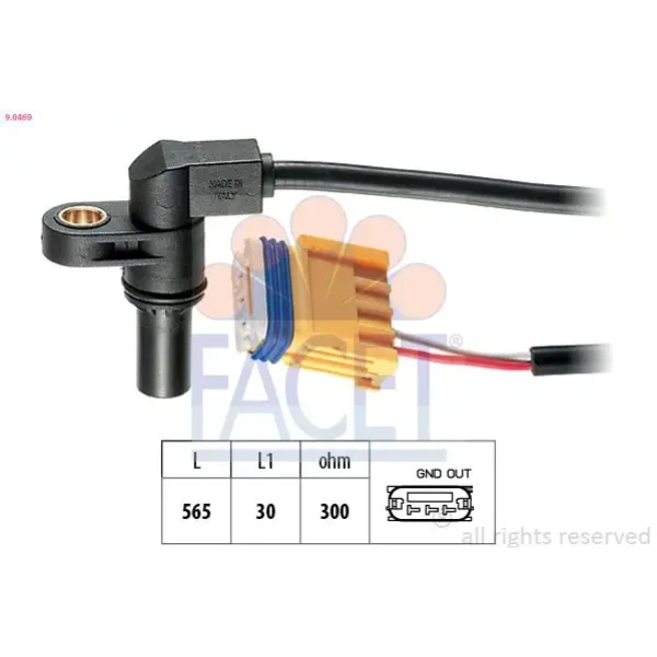 Facet Devir Sensörü – 9.0469 / OEM 3193500QAA