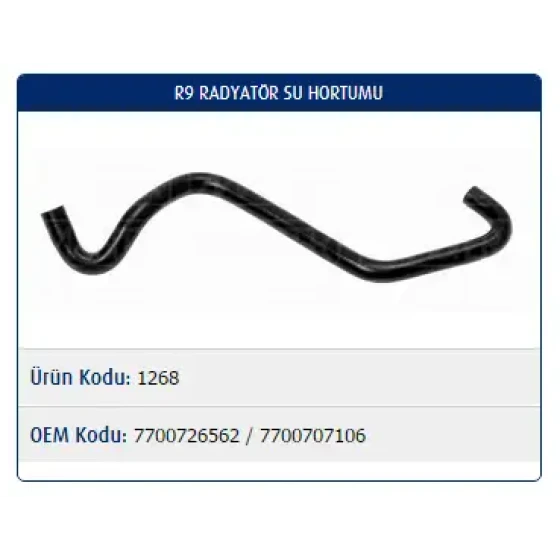 Master Devirdaim Hortumu – M1268 / OEM 7700726562 ürün görseli